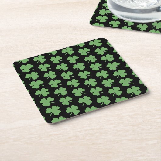 St. Patrick's Day Clovers Paper Onderzetters (Schuin)