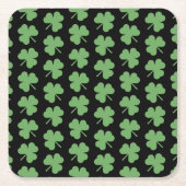 St. Patrick's Day Clovers Paper Onderzetters (Voorkant)