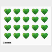 St Patrick's Day - Clovers/Shamrocks Hart Sticker (Vel)