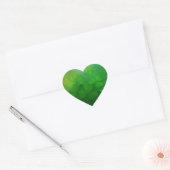 St Patrick's Day - Clovers/Shamrocks Hart Sticker (Envelop)