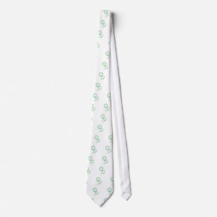 St. Patrick's Day Clovers Stropdas