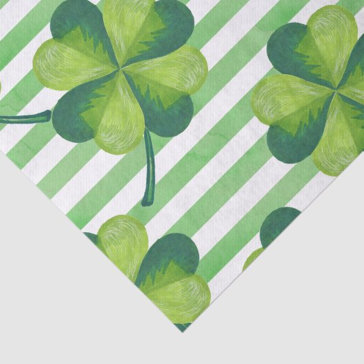 St. Patrick's Day Clovers Tissuepapier (Detail)