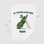 St. Patrick's Day Club gepersonaliseerde golfhandd Golfhanddoek (Insitu)