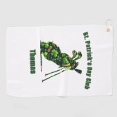 St. Patrick's Day Club gepersonaliseerde golfhandd Golfhanddoek (Horizontaal)