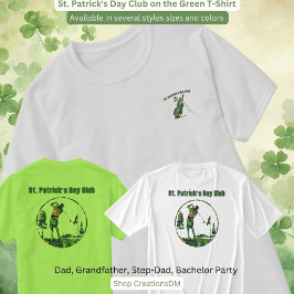 St. Patrick's Day Club op het groene T-shirt