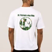 St. Patrick's Day Club op het groene T-shirt (Achterkant)