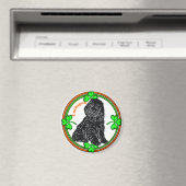 St. Patrick's Day Cockapoo Magneet (Insitu (Vaatwasser))