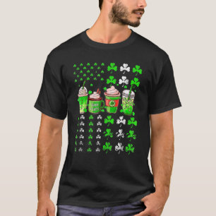 St Patrick's Day Coffee Lover Lucky Latte Irish Sh T-shirt