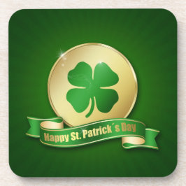 St. Patrick's Day Coin Shamrock Bier Onderzetter