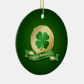 St. Patrick's Day Coin Shamrock Keramisch Ornament (Rechts)