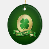 St. Patrick's Day Coin Shamrock Keramisch Ornament (Links)