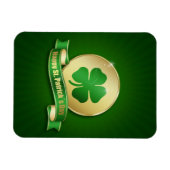 St. Patrick's Day Coin Shamrock Magneet (Horizontaal)