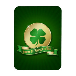 St. Patrick's Day Coin Shamrock Magneet