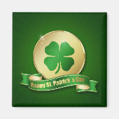 St. Patrick's Day Coin Shamrock Magneet (Voorkant)