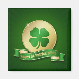 St. Patrick's Day Coin Shamrock Magneet