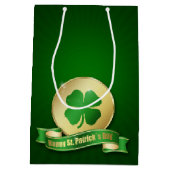 St. Patrick's Day Coin Shamrock Medium Cadeauzakje (Achterkant)