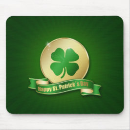 St. Patrick's Day Coin Shamrock Muismat