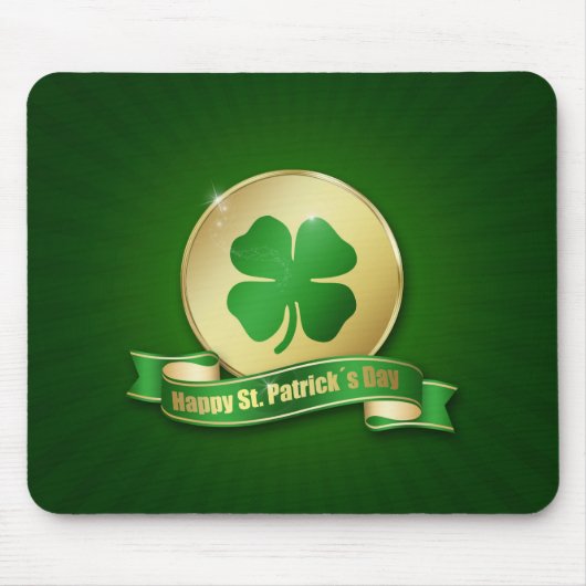 St. Patrick's Day Coin Shamrock Muismat (Voorkant)