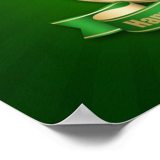 St. Patrick's Day Coin Shamrock Poster (Hoek)