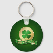 St. Patrick's Day Coin Shamrock Sleutelhanger (Voorkant)