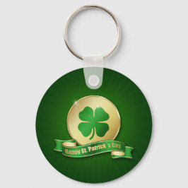 St. Patrick's Day Coin Shamrock Sleutelhanger
