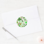 St Patrick's Day Collage Ronde Sticker (Envelop)
