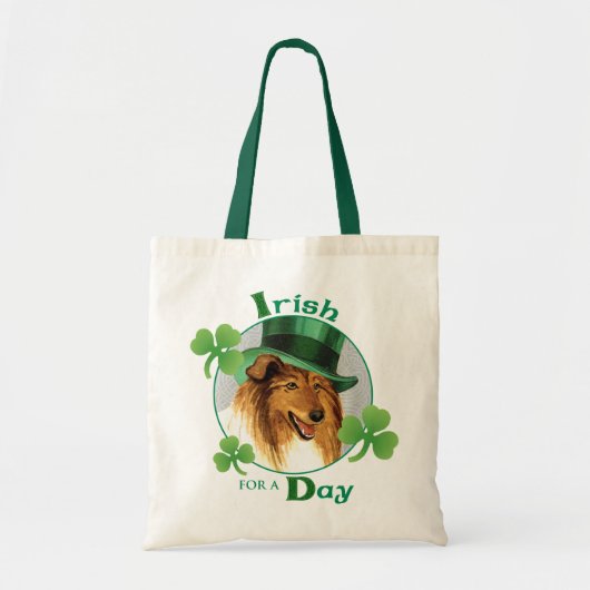 St. Patrick's Day Collie Tote Bag (Voorkant)