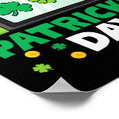 St Patricks Day Controller Videospel Kinder jongen Poster (Hoek)