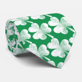 St. Patrick's Day Cool Irish Shamrock Pattern Stropdas (Opgerold)