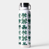 St. Patrick's Day Coquette Bows Shamrocks Waterfles (Achterkant)