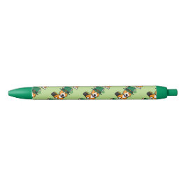 St. Patrick's Day Corgi Leprechaun Dog Puppy Doggy Zwarte Inkt Pen