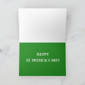 St. Patrick's Day Corgi Pup  Feestdagen Kaart (Binnen)
