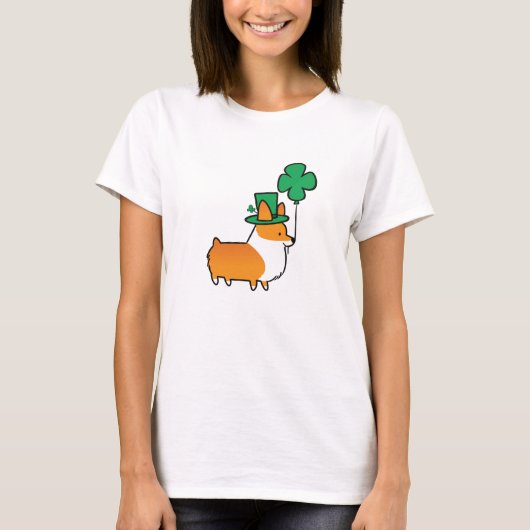 St Patricks Day Corgi Shirt (Voorkant)