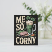 St. Patrick's Day Corned Beef Humor Kaart (Staand voorkant)