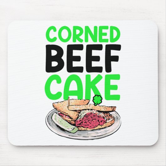 St. Patricks Day Corned Beef Koolhydraaat Minnaar Muismat (Voorkant)