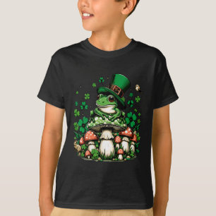 St Patrick's Day CottageCore kikker esthetisch ond T-shirt