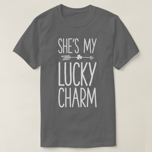 St. Patricks Day Couples zijn mijn Lucky Charm Mat T-shirt (Design voorkant)
