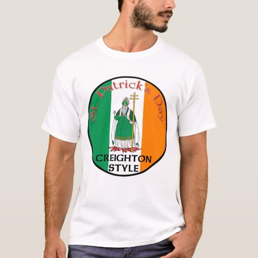 St. Patrick's Day - Creighton Style T-shirt (Voorkant)