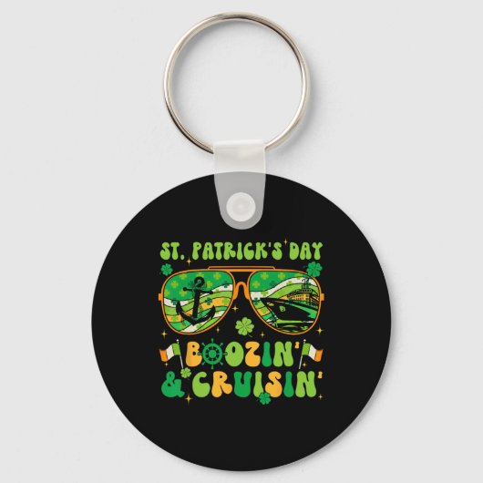 St Patricks Day Cruise Matching Boozing D Sleutelhanger (Voorkant)