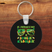 St Patricks Day Cruise Matching Boozing D Sleutelhanger (Voorkant)