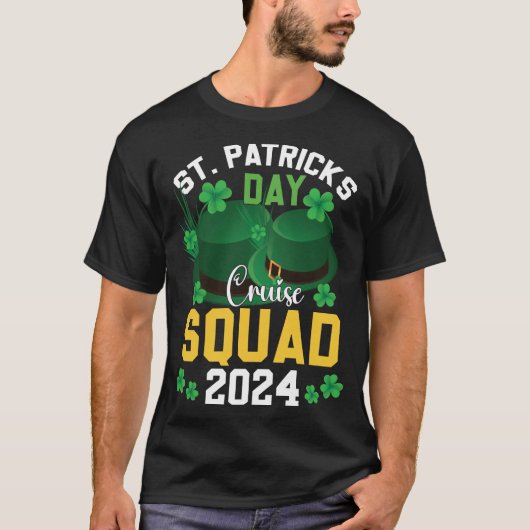 St. Patrick's Day Cruise Squad 2024 T-shirt (Voorkant)