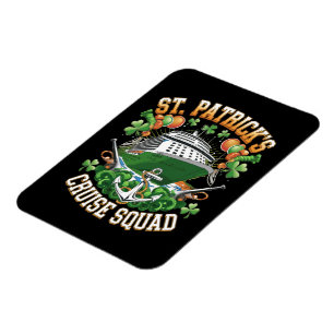 St Patrick's Day Cruise Squad 2025 Familie Matchin Magneet