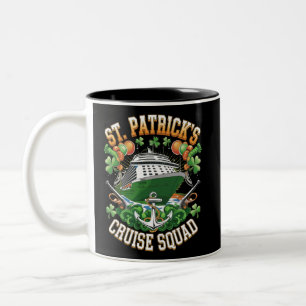 St Patrick's Day Cruise Squad 2025 Familie Matchin Tweekleurige Koffiemok