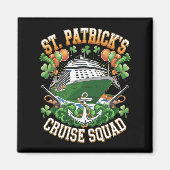 St Patrick's Day Cruise Squad 2025 Familiewedstrij Magneet (Voorkant)