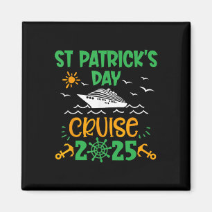 St Patricks Day Cruise Squad 2025 Grappig Familiem Magneet