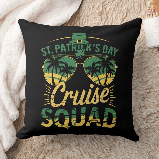 St Patrick's Day Cruise Squad Familie Matching Kussen (Deken)