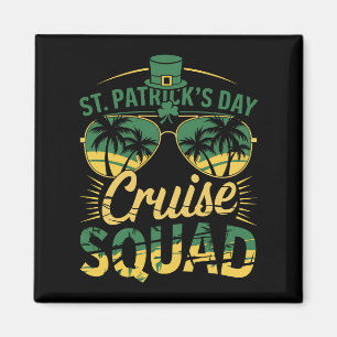 St Patrick's Day Cruise Squad Familie Matching Magneet