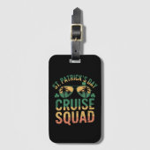 St Patrick's Day Cruise Squad Grappige Familie Mat Bagagelabel (Voorkant (verticaal))