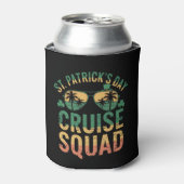 St Patrick's Day Cruise Squad Grappige Familie Mat Blikjeskoeler (Blikje Voorkant)
