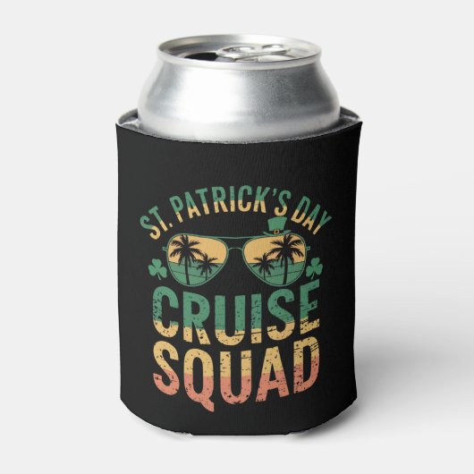 St Patrick's Day Cruise Squad Grappige Familie Mat Blikjeskoeler (Blikje Voorkant)